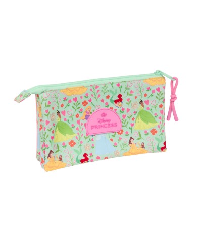 Portaoggetti Triplo Disney Princess Bloom Verde Rosa 22 x 12 x 3 cm Portaoggetti Triplo Disney Princess Bloom Verde Rosa 22 x 12 x 3 cm