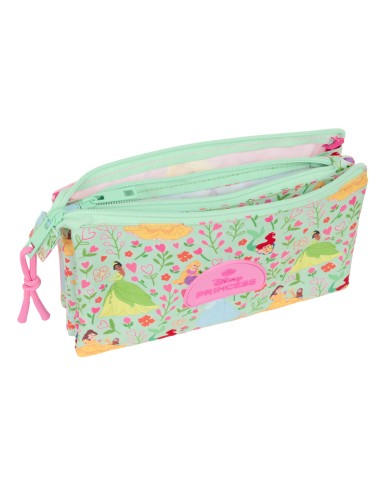 Portaoggetti Triplo Disney Princess Bloom Verde Rosa 22 x 12 x 3 cm Portaoggetti Triplo Disney Princess Bloom Verde Rosa 22 x 12 x 3 cm