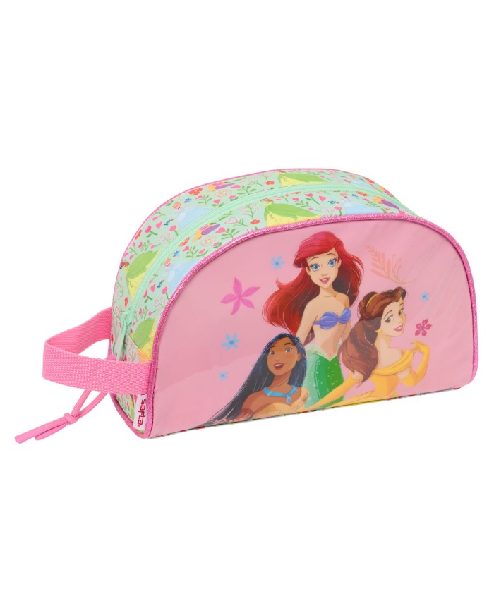 Necessaire da Viaggio Disney Princess Bloom Verde Rosa 26 x 16 x 9 cm