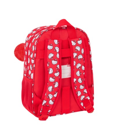 Zaino Scuola Hello Kitty Iconic Bianco Rosso 26 x 34 x 11 cm Zaino Scuola Hello Kitty Iconic Bianco Rosso 26 x 34 x 11 cm