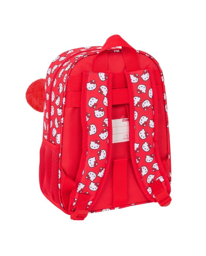 Zaino Scuola Hello Kitty Iconic Bianco Rosso 26 x 34 x 11 cm Zaino Scuola Hello Kitty Iconic Bianco Rosso 26 x 34 x 11 cm