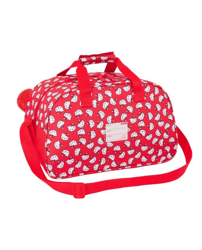 Borsa da Palestra Hello Kitty Iconic Bianco Rosso 40 x 24 x 23 cm Borsa da Palestra Hello Kitty Iconic Bianco Rosso 40 x 24 x 23 cm