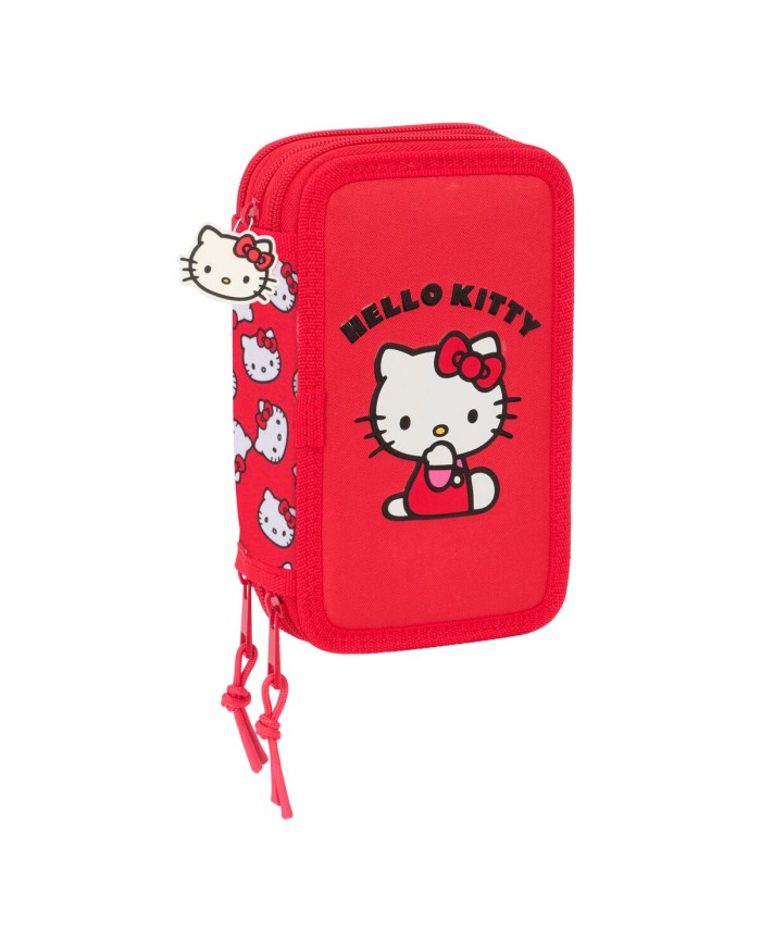 Plumier Triplo Hello Kitty Iconic Bianco Rosso 12,5 x 19,5 x 5,5 cm 37 Pezzi Plumier Triplo Hello Kitty Iconic Bianco Rosso 12,5 x 19,5 x 5,5 cm 37 Pezzi