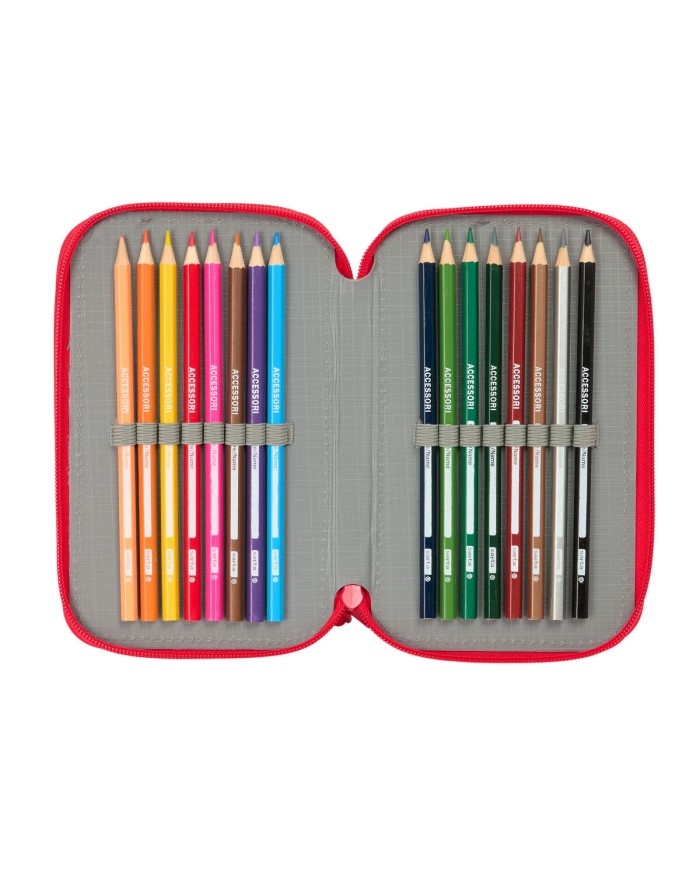 Plumier Triplo Hello Kitty Iconic Bianco Rosso 12,5 x 19,5 x 5,5 cm 37 Pezzi Plumier Triplo Hello Kitty Iconic Bianco Rosso 12,5 x 19,5 x 5,5 cm 37 Pezzi