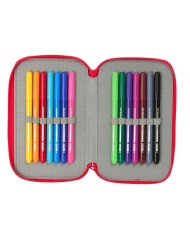 Plumier Triplo Hello Kitty Iconic Bianco Rosso 12,5 x 19,5 x 5,5 cm 37 Pezzi Plumier Triplo Hello Kitty Iconic Bianco Rosso 12,5 x 19,5 x 5,5 cm 37 Pezzi