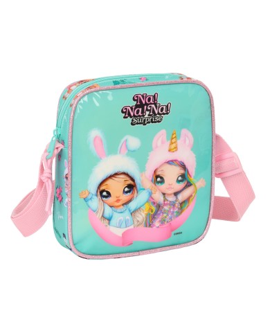 Borsa a Tracolla Na!Na!Na! Surprise Bunny Rosa Turchese 16 x 18 x 4 cm Borsa a Tracolla Na!Na!Na! Surprise Bunny Rosa Turchese 16 x 18 x 4 cm