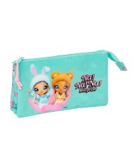 Plumier Triplo Na!Na!Na! Surprise Bunny Rosa Turchese 12,5 x 19,5 x 5,5 cm 37 Pezzi Plumier Triplo Na!Na!Na! Surprise Bunny Rosa Turchese 12,5 x 19,5 x 5,5 cm 37 Pezzi