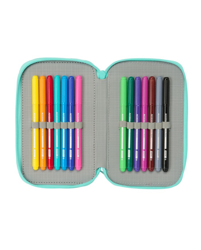 Plumier Triplo Na!Na!Na! Surprise Bunny Rosa Turchese 12,5 x 19,5 x 5,5 cm 37 Pezzi Plumier Triplo Na!Na!Na! Surprise Bunny Rosa Turchese 12,5 x 19,5 x 5,5 cm 37 Pezzi