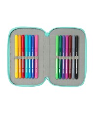 Plumier Triplo Na!Na!Na! Surprise Bunny Rosa Turchese 12,5 x 19,5 x 5,5 cm 37 Pezzi Plumier Triplo Na!Na!Na! Surprise Bunny Rosa Turchese 12,5 x 19,5 x 5,5 cm 37 Pezzi