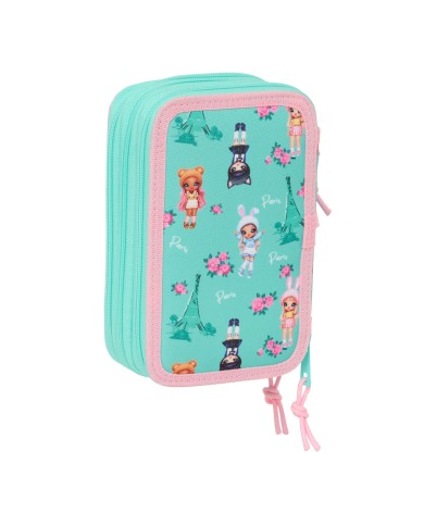 Plumier Triplo Na!Na!Na! Surprise Bunny Rosa Turchese 12,5 x 19,5 x 5,5 cm 37 Pezzi