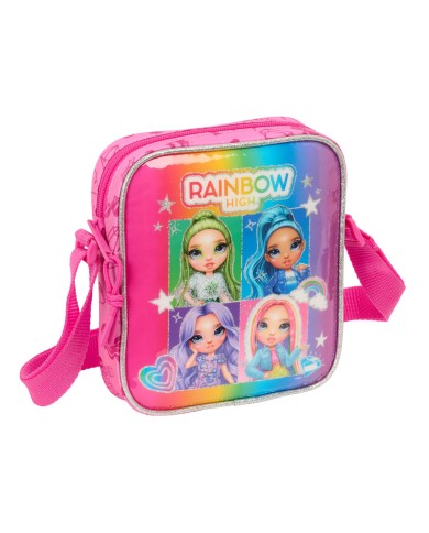 Borsa a Tracolla Rainbow High Shine Multicolore 16 x 18 x 4 cm Borsa a Tracolla Rainbow High Shine Multicolore 16 x 18 x 4 cm