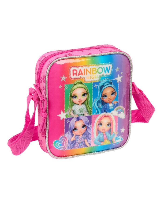 Borsa a Tracolla Rainbow High Shine Multicolore 16 x 18 x 4 cm Borsa a Tracolla Rainbow High Shine Multicolore 16 x 18 x 4 cm