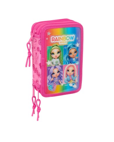 Plumier Triplo Rainbow High Shine Multicolore 12,5 x 19,5 x 5,5 cm 37 Pezzi Plumier Triplo Rainbow High Shine Multicolore 12,5 x 19,5 x 5,5 cm 37 Pezzi