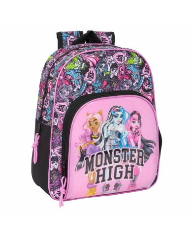 Zaino Scuola Monster High Drama Multicolore 28 x 34 x 10 cm Zaino Scuola Monster High Drama Multicolore 28 x 34 x 10 cm