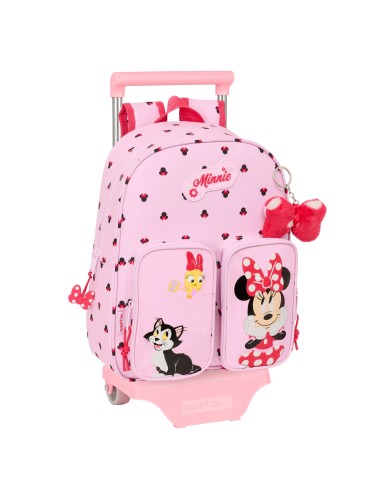 Trolley per la Scuola Minnie Mouse Naive Rosa 28 x 34 x 10 cm
