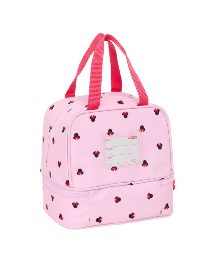 Portamerenda Minnie Mouse Naive Rosa 20 x 20 x 15 cm Portamerenda Minnie Mouse Naive Rosa 20 x 20 x 15 cm