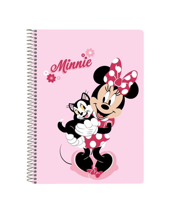 Quaderno con Anelli Minnie Mouse Naive Rosa 80 Pagine Quaderno con Anelli Minnie Mouse Naive Rosa 80 Pagine
