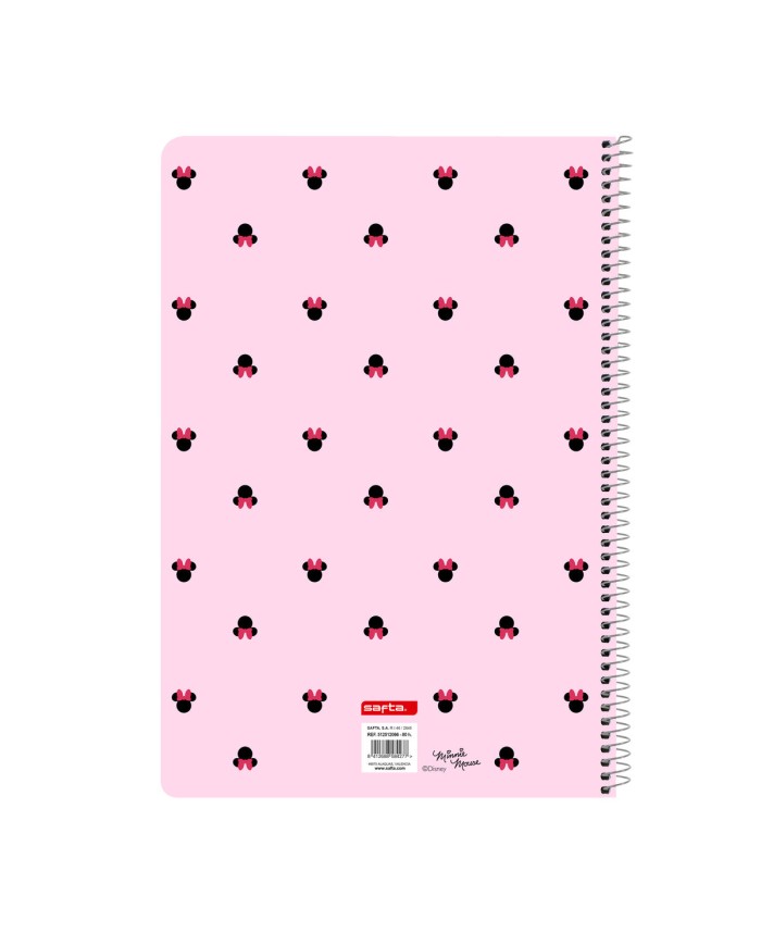 Raccoglitore ad anelli Minnie Mouse Naive Rosa A4 21.5 x 31 x 1 cm Raccoglitore ad anelli Minnie Mouse Naive Rosa A4 21.5 x 31 x 1 cm