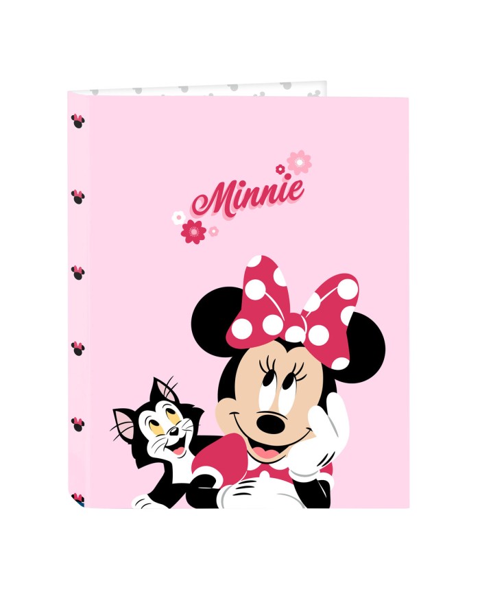 Raccoglitore ad anelli Minnie Mouse Naive Rosa A4 26.5 x 33 x 4 cm Raccoglitore ad anelli Minnie Mouse Naive Rosa A4 26.5 x 33 x 4 cm