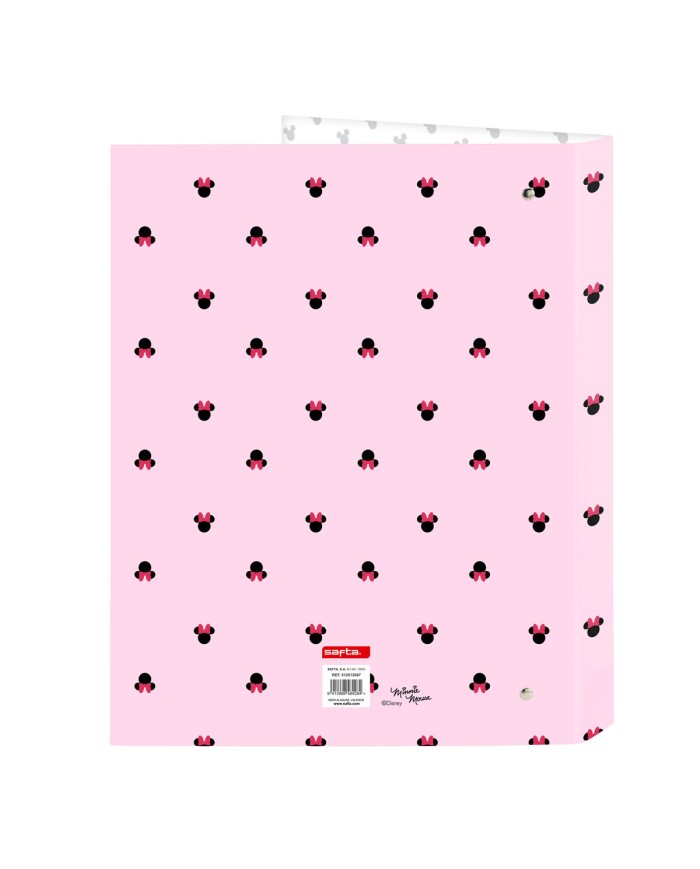 Raccoglitore ad anelli Minnie Mouse Naive Rosa A4 26.5 x 33 x 4 cm Raccoglitore ad anelli Minnie Mouse Naive Rosa A4 26.5 x 33 x 4 cm