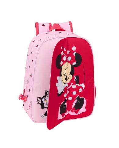 Zaino Scuola Minnie Mouse Naive Rosa 26 x 34 x 11 cm