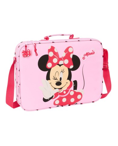 Borsa per la scuola Minnie Mouse Naive Rosa 38 x 28 x 6 cm