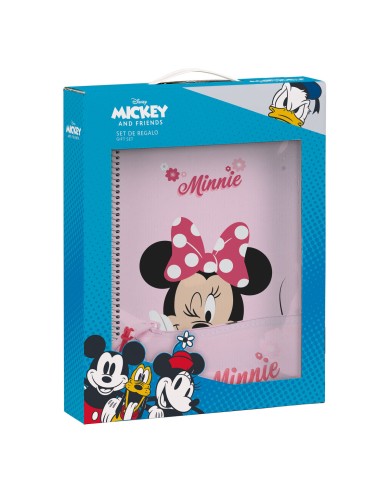 Set Regalo Minnie Mouse Naive Rosa 2 Pezzi Set Regalo Minnie Mouse Naive Rosa 2 Pezzi