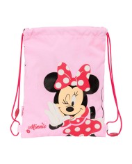Zainetto con Cordini Minnie Mouse Naive Rosa 26 x 34 x 1 cm