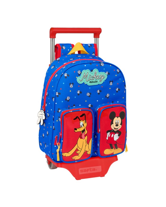 Trolley per la Scuola Mickey Mouse Clubhouse Good day Azzurro 28 x 34 x 10 cm