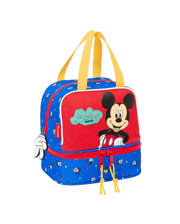 Portamerenda Mickey Mouse Clubhouse Good day Azzurro 20 x 20 x 15 cm Portamerenda Mickey Mouse Clubhouse Good day Azzurro 20 x 20 x 15 cm