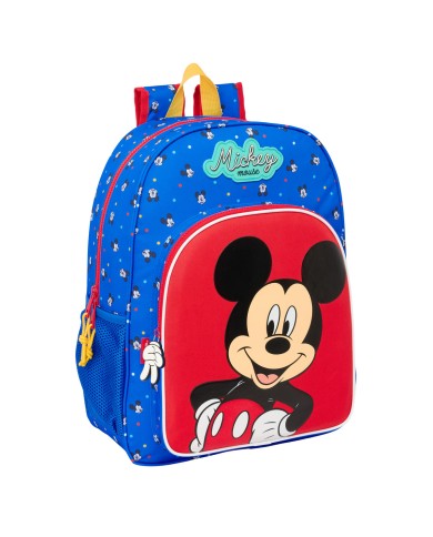 Zaino Scuola Mickey Mouse Clubhouse Good day Azzurro 33 x 42 x 14 cm