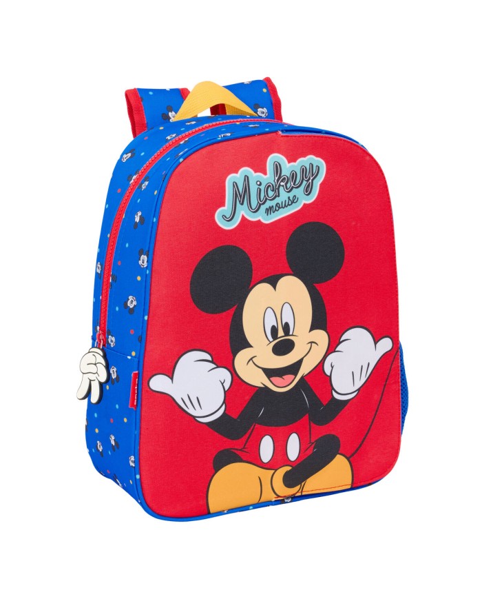 Zaino Scuola Mickey Mouse Clubhouse Good day Azzurro 26 x 34 x 11 cm