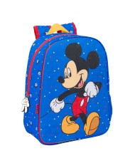 Zaino Scuola Mickey Mouse Clubhouse Good day Azzurro 26 x 34 x 11 cm