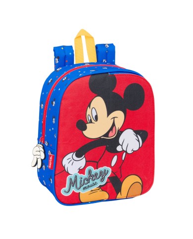 Zaino Scuola Mickey Mouse Clubhouse Good day Azzurro 22 x 27 x 10 cm