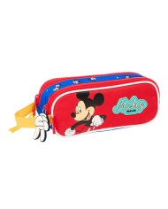 Portaoggetti Triplo Mickey Mouse Clubhouse Good day Azzurro 21,5 x 10 x 8 cm