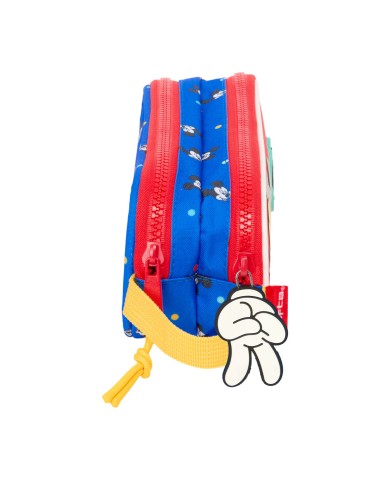 Portaoggetti Doppio Mickey Mouse Clubhouse Good day Azzurro 21 x 8 x 6 cm