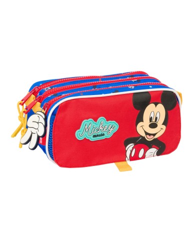 Portaoggetti Triplo Mickey Mouse Clubhouse Good day Azzurro 21,5 x 10 x 8 cm