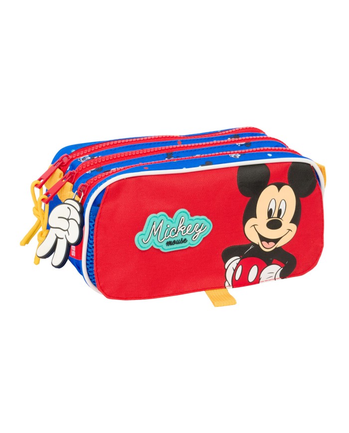 Portaoggetti Triplo Mickey Mouse Clubhouse Good day Azzurro 21,5 x 10 x 8 cm