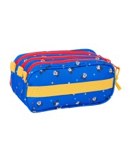 Portaoggetti Triplo Mickey Mouse Clubhouse Good day Azzurro 21,5 x 10 x 8 cm