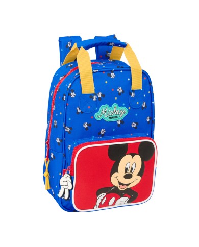 Zaino Scuola Mickey Mouse Clubhouse Good day Azzurro 20 x 28 x 8 cm