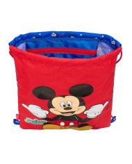 Zainetto con Cordini Mickey Mouse Clubhouse Good day Azzurro 26 x 34 x 1 cm