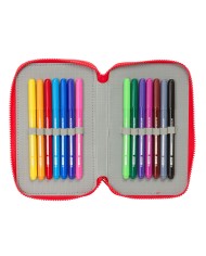 Plumier Triplo Mickey Mouse Clubhouse Good day Azzurro 12,5 x 19,5 x 5,5 cm 37 Pezzi Plumier Triplo Mickey Mouse Clubhouse Good day Azzurro 12,5 x 19,5 x 5,5 cm 37 Pezzi