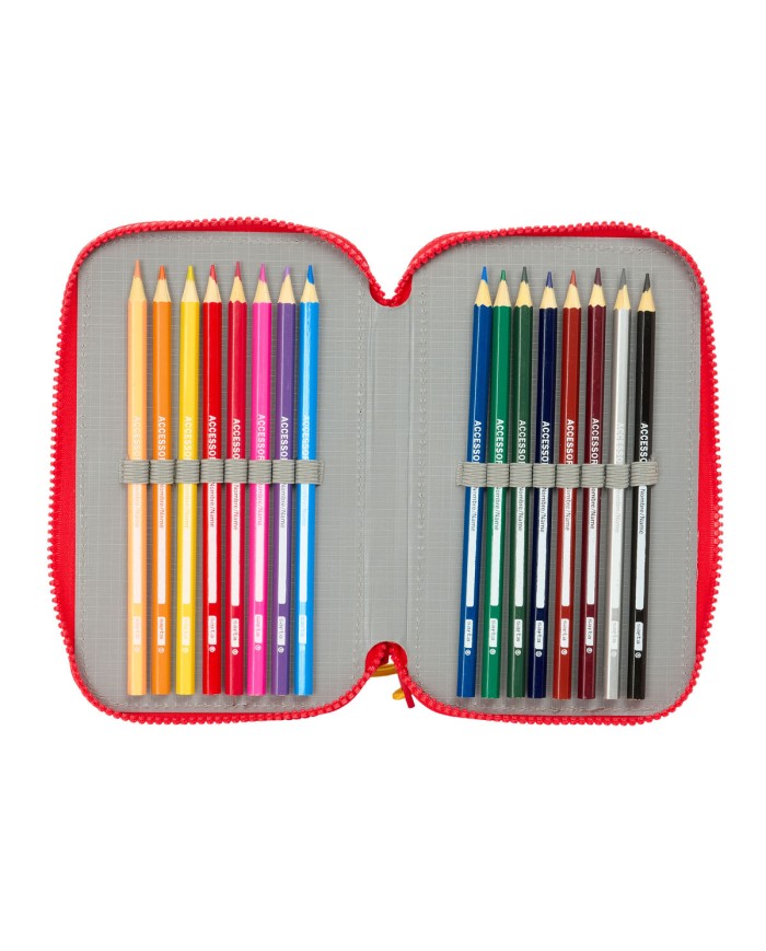 Plumier Triplo Mickey Mouse Clubhouse Good day Azzurro 12,5 x 19,5 x 5,5 cm 37 Pezzi Plumier Triplo Mickey Mouse Clubhouse Good day Azzurro 12,5 x 19,5 x 5,5 cm 37 Pezzi