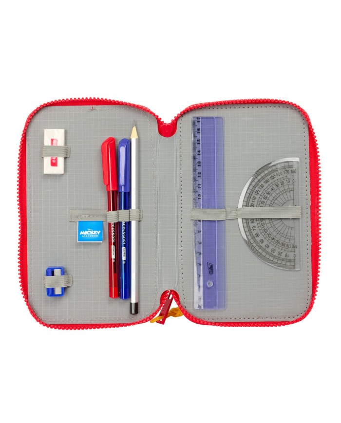 Plumier Triplo Mickey Mouse Clubhouse Good day Azzurro 12,5 x 19,5 x 5,5 cm 37 Pezzi Plumier Triplo Mickey Mouse Clubhouse Good day Azzurro 12,5 x 19,5 x 5,5 cm 37 Pezzi