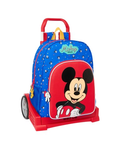 Trolley per la Scuola Mickey Mouse Clubhouse Good day Azzurro 33 x 42 x 14 cm