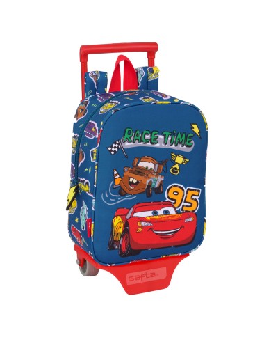 Trolley per la Scuola Cars Racing Blu Marino 22 x 27 x 10 cm Trolley per la Scuola Cars Racing Blu Marino 22 x 27 x 10 cm