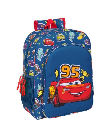 Zaino Scuola Cars Racing Blu Marino 32 x 38 x 12 cm Zaino Scuola Cars Racing Blu Marino 32 x 38 x 12 cm