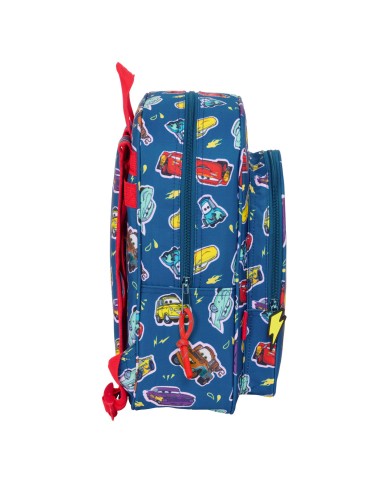 Zaino Scuola Cars Racing Blu Marino 27 x 33 x 10 cm Zaino Scuola Cars Racing Blu Marino 27 x 33 x 10 cm