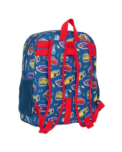 Zaino Scuola Cars Racing Blu Marino 32 x 38 x 12 cm Zaino Scuola Cars Racing Blu Marino 32 x 38 x 12 cm