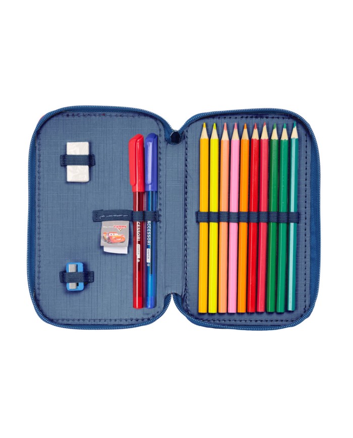 Astuccio Doppio Cars Racing Blu Marino 12.5 x 19.5 x 4 cm Astuccio Doppio 29 Pezzi Astuccio Doppio Cars Racing Blu Marino 12.5 x 19.5 x 4 cm Astuccio Doppio 29 Pezzi